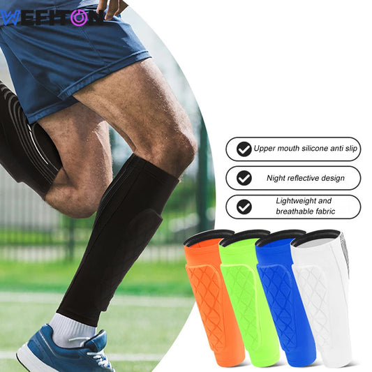 WEFITON Soccer Shin Guards Honeycomb Compression Sleeve Soccer Shin Guards Peaceful Pleasures Health and Wellness