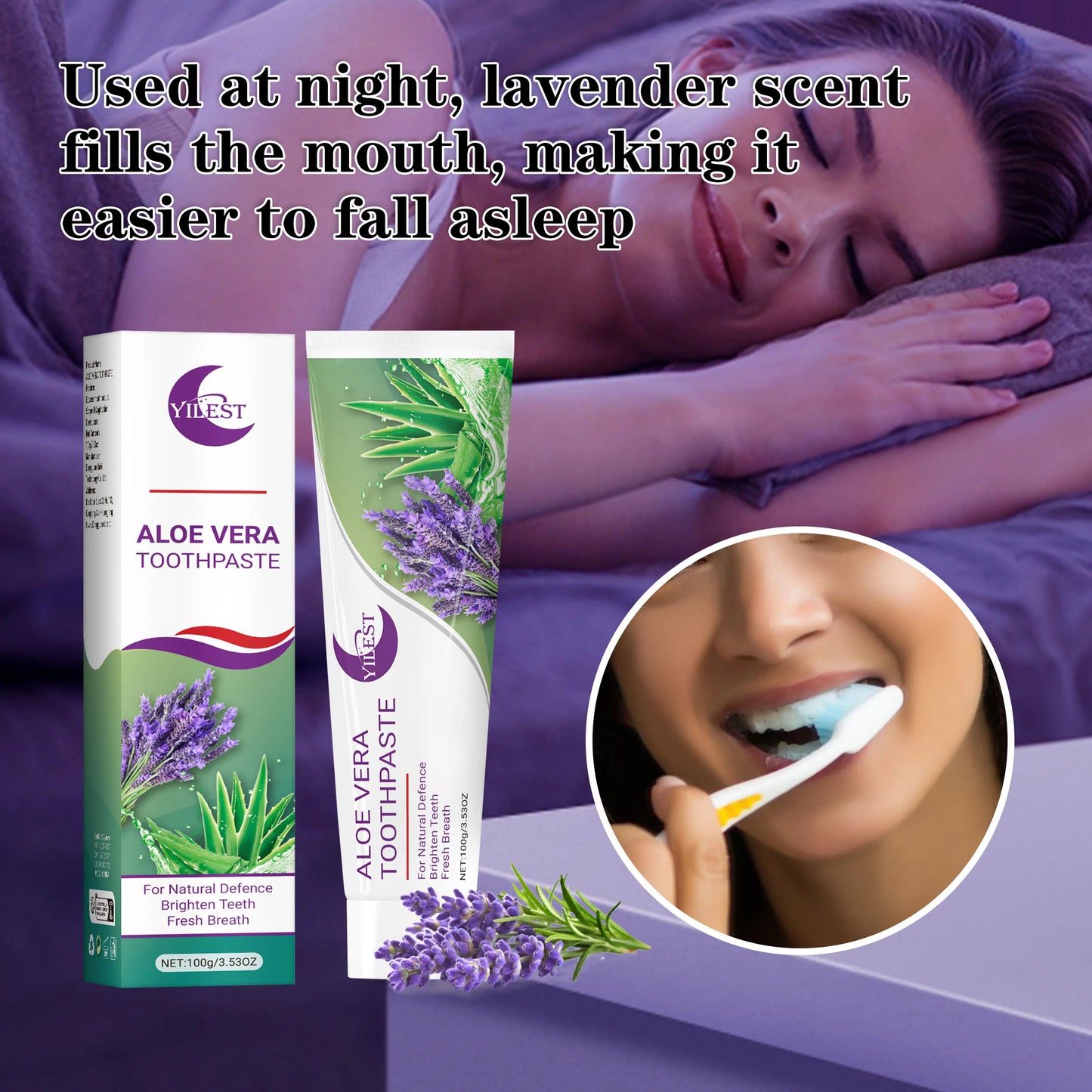Aloe Vera & Lavender Natural Whitening Toothpaste 100g