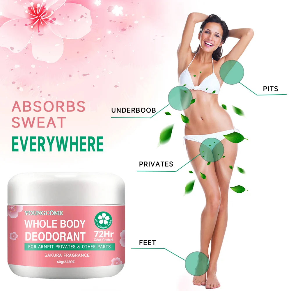YOUNGCOME Aluminum-Free Body Deodorant Stick – 72H Freshness