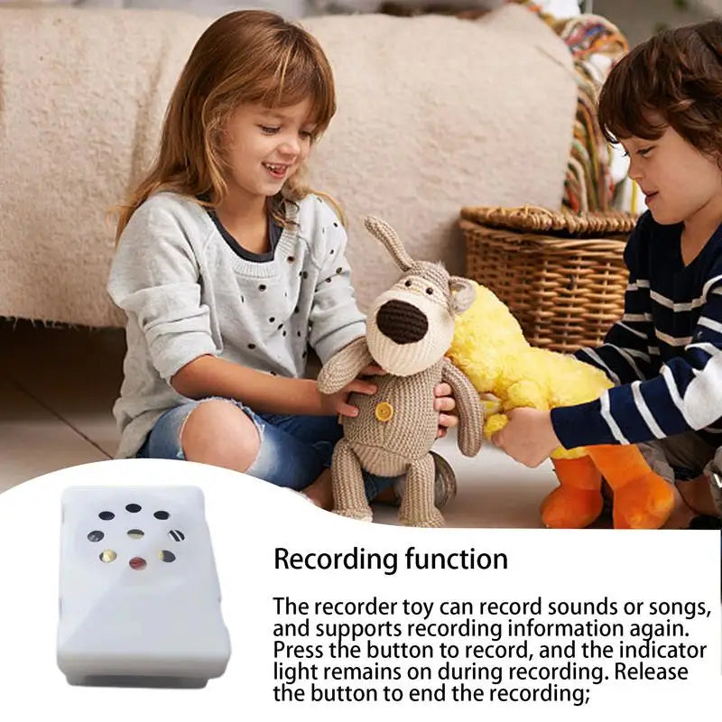 Voice Box for Stuffed Animal Mini Square Voice Recording Device Sound Module Plush Toy Voice Message Recorder Toy Voice Box Peaceful Pleasures Health and Wellness