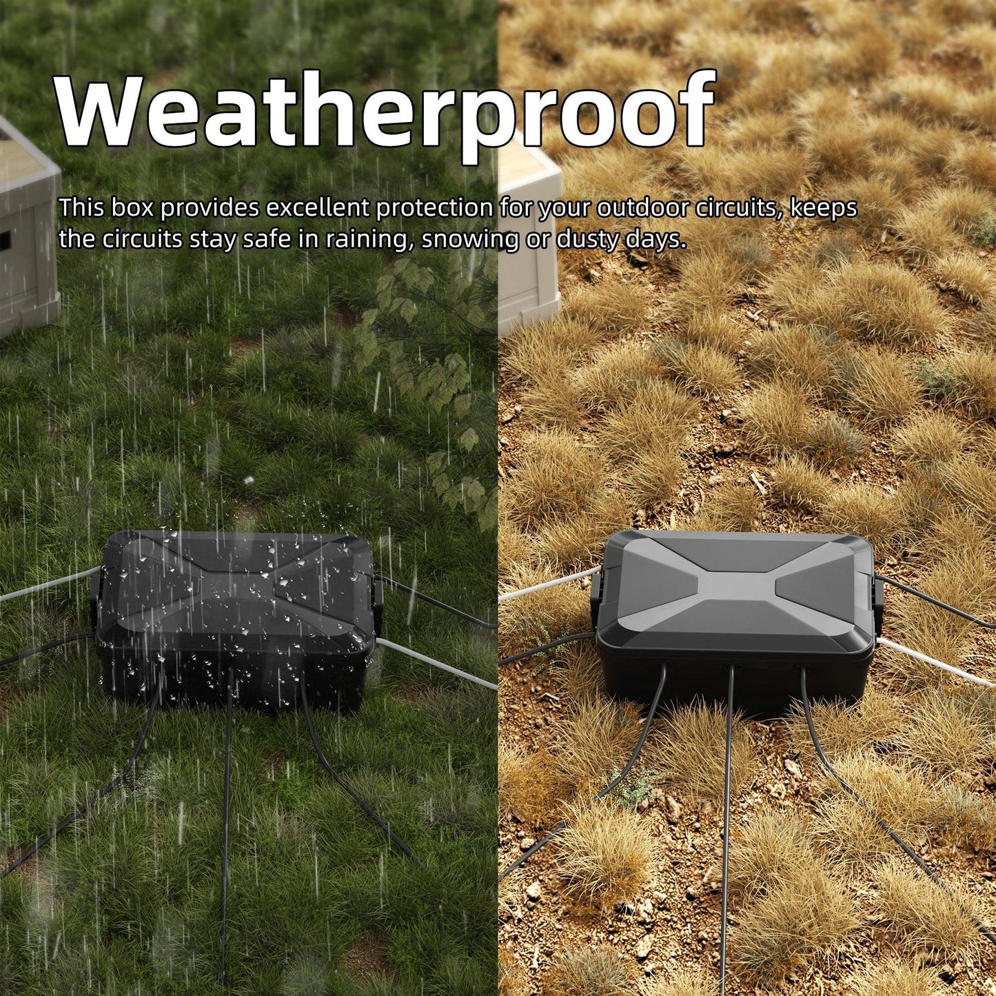 Outdoor Electrical Box | Waterproof Extension Cord Cover Peaceful Pleasures Health and Wellness