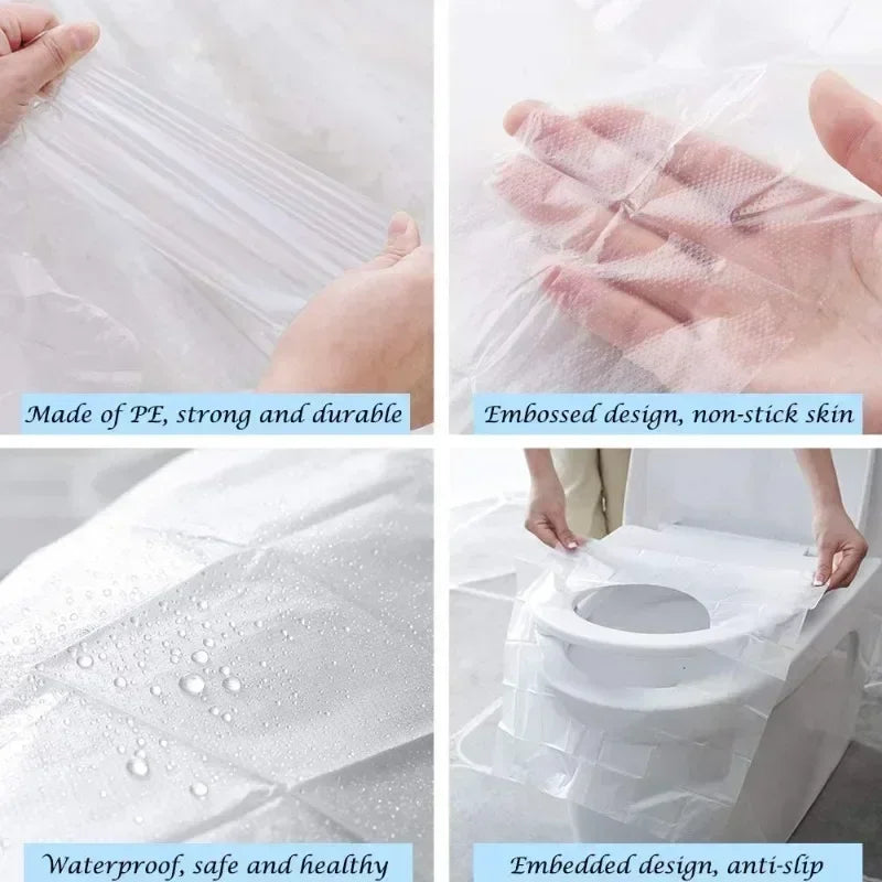 Disposable Bathroom Accessories Toilet Protector Toilet Seats Cover Waterproof Cushion Travel Camping Mini Portable Safety Home Peaceful Pleasures Health and Wellness