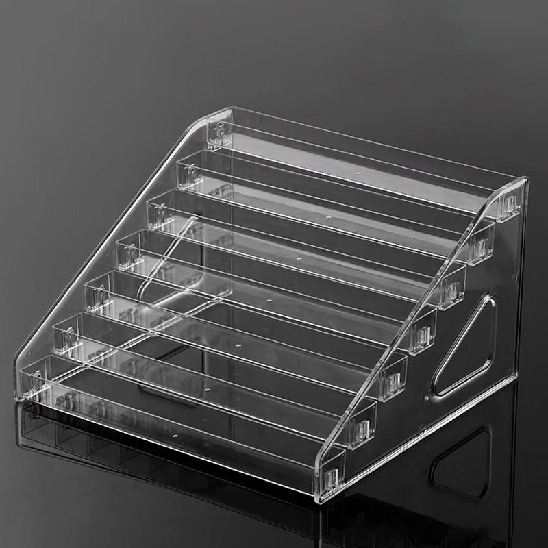 Clear Acrylic Nail Polish Display Stand Multi-layer Plastic Storage Rack UV Gel Shelf Quick Install Cosmetic Manicure Storage Peaceful Pleasures Health and Wellness