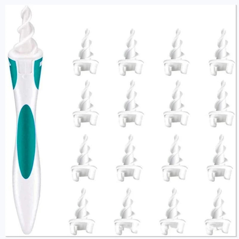 16-Piece Silicone Spiral Ear Wax Removal Set | Adults & Kids
