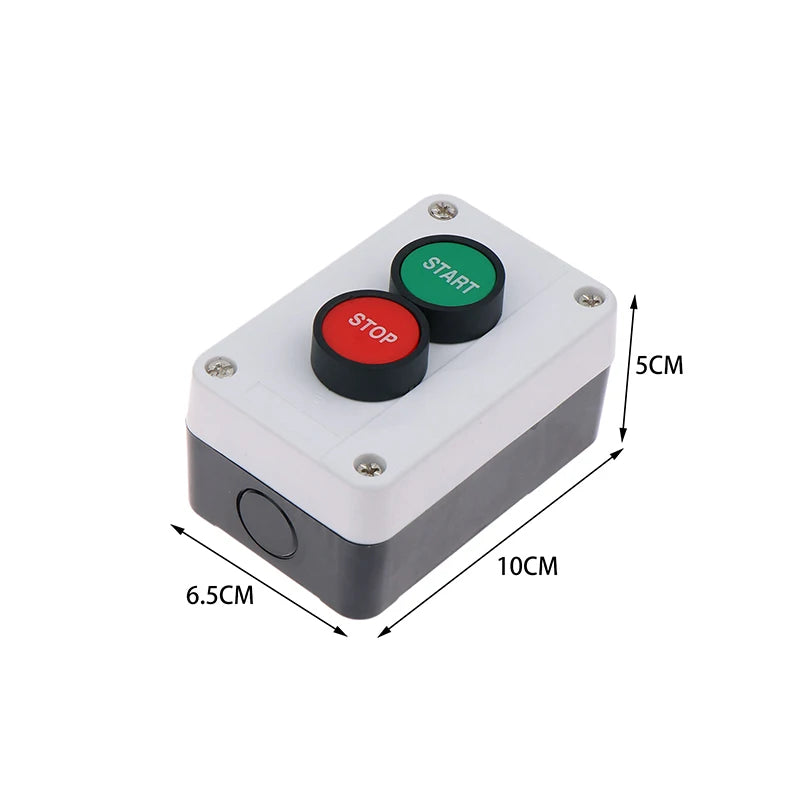New 1pc Emergency Stop Industrial Control Button Box With Arrow Symbol CNC Start Stop Self Sealing Waterproof Button Switch Peaceful Pleasures Health and Wellness 1NO 1NC A 0