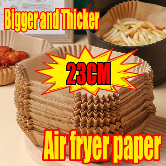 Air Fryer Disposable Parchment Liners – 23cm Square & Round Air Fryer Liner Oasis Select