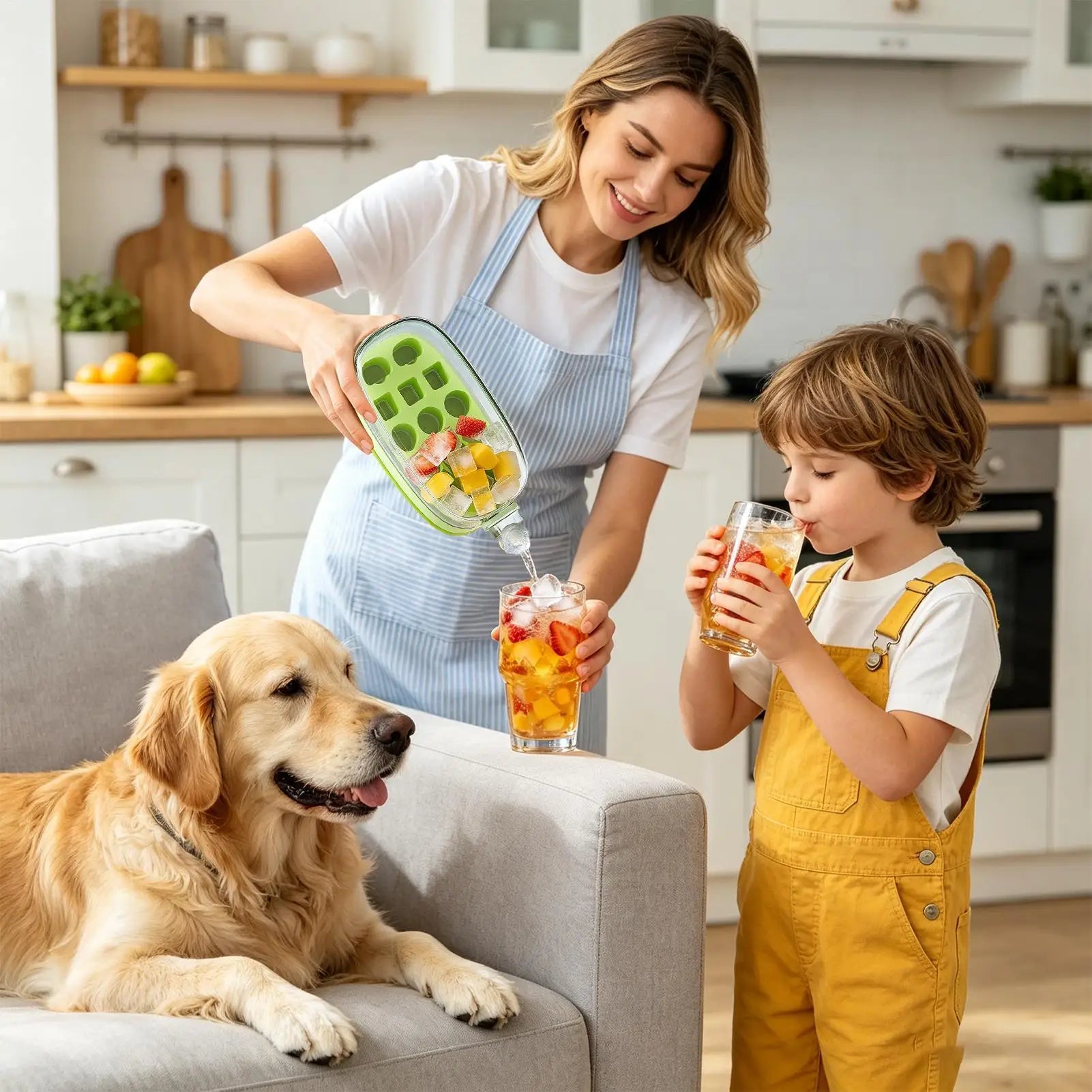 2-in-1 Portable Ice Maker Bottle | Press & Dispense Ice Cubes Ice Maker Bottle Peaceful Pleasures Health and Wellness