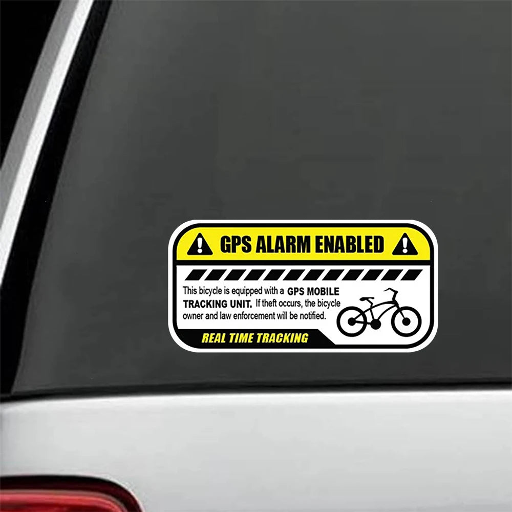 4-Pack GPS Tracking Stickers | Bicycle & Vehicle Security Decals