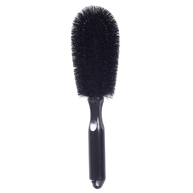 Car Wheel Brush Tire Cleaning Brushes Tools Car Rim Scrubber Cleaner Duster Handle Motorcycle Truck Wheels Car Detailing Brush Peaceful Pleasures Health and Wellness 1pc