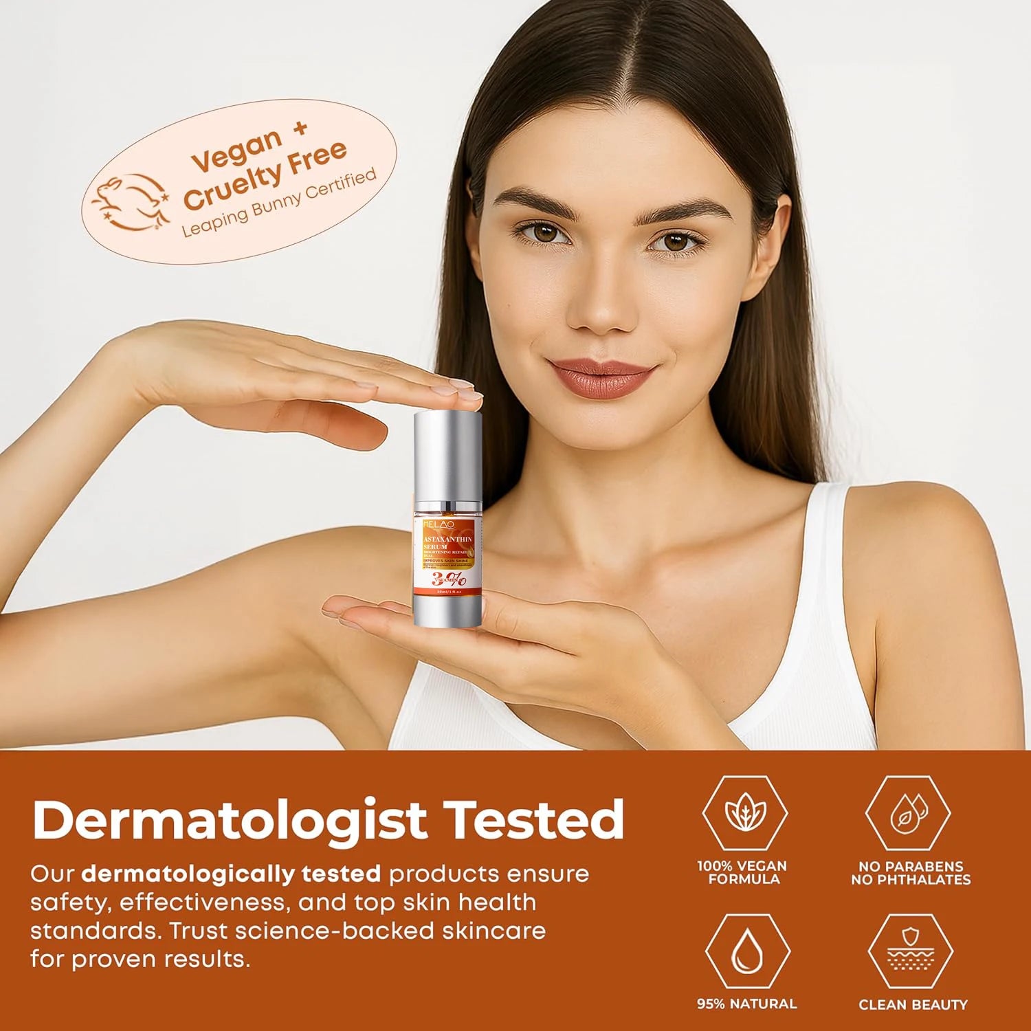 VC Astaxanthin Whitening Serum Remove Dark Spots Freckles Fade Melanin Anti-Wrinkle Brightening Nourishing Face Skin Care Peaceful Pleasures Health and Wellness