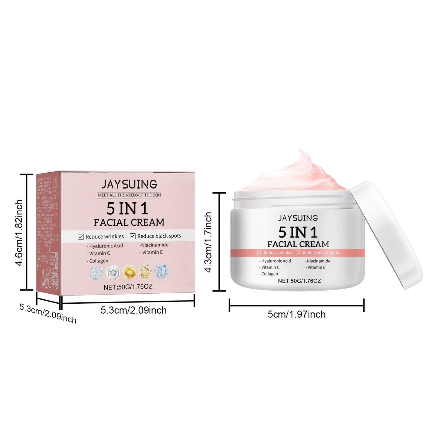 5-in-1 Anti-Aging Skincare Set – Serum, Cream & Eye Patches