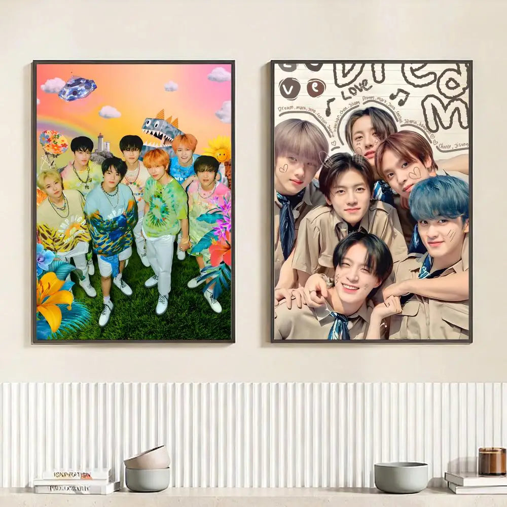 Kpop N-NCT Poster HD Self Adhesive Waterproof Wall Art Ideal for Home Office Dorm Bedroom Great Gift Peaceful Pleasures Health and Wellness