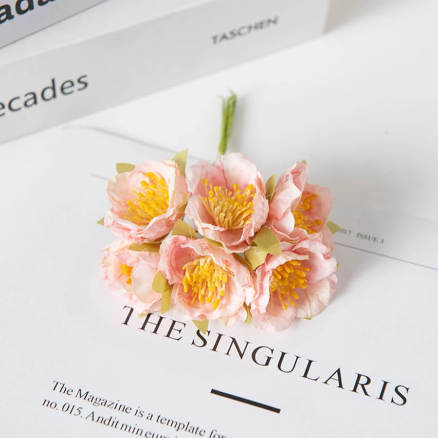 Artificial Silk Plum Blossom Flowers | Home & Party Decor