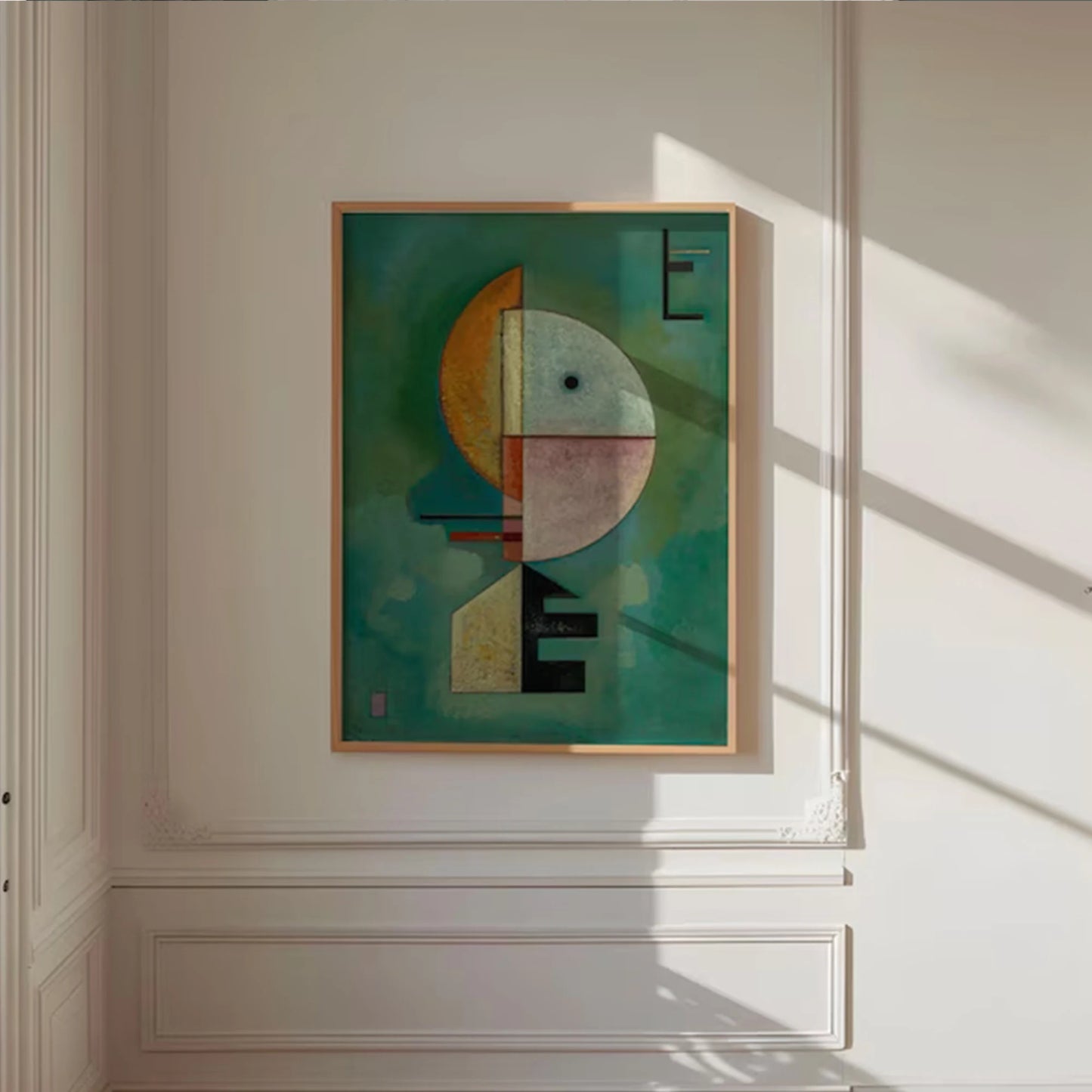 Modern Bauhaus Canvas Wall Art Print | Living Room Decor
