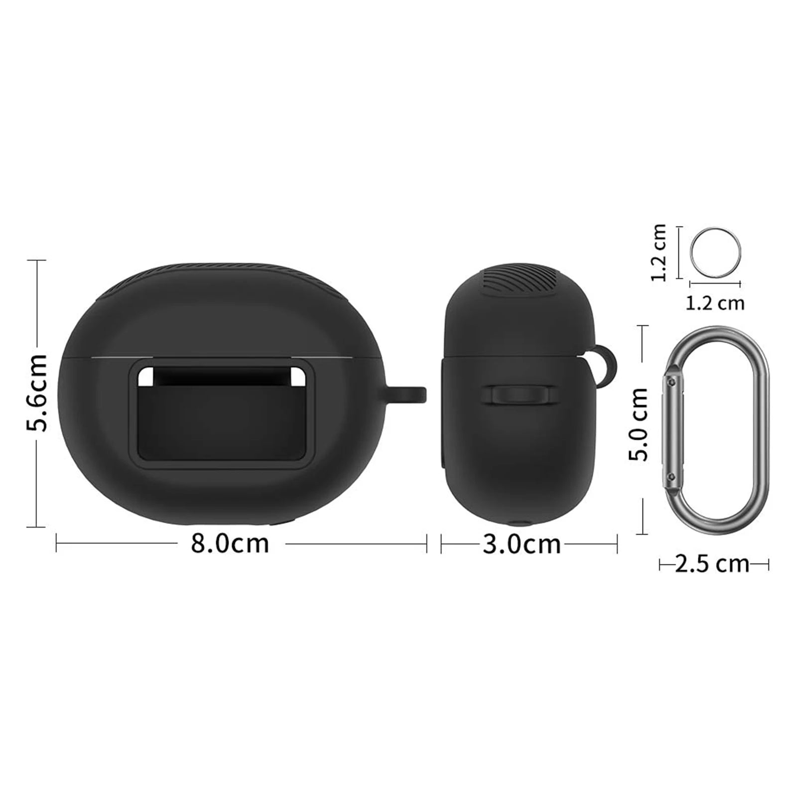 For TOZO NC20 Pro/NC20 Earbud Silicone Cover Washable Case Headphone Protective Case Shockproof Dustproof Case with Carabiner Peaceful Pleasures Health and Wellness