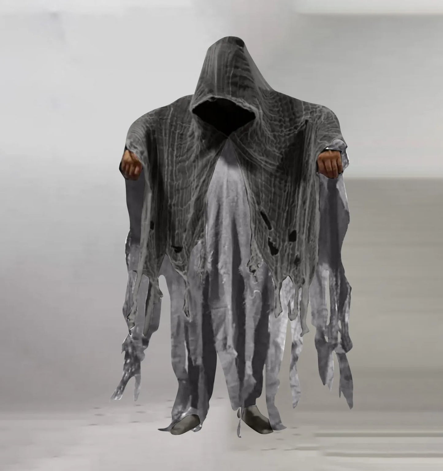 Halloween Gothic Hooded Cloak Costume | Unisex Cape & Dress Set