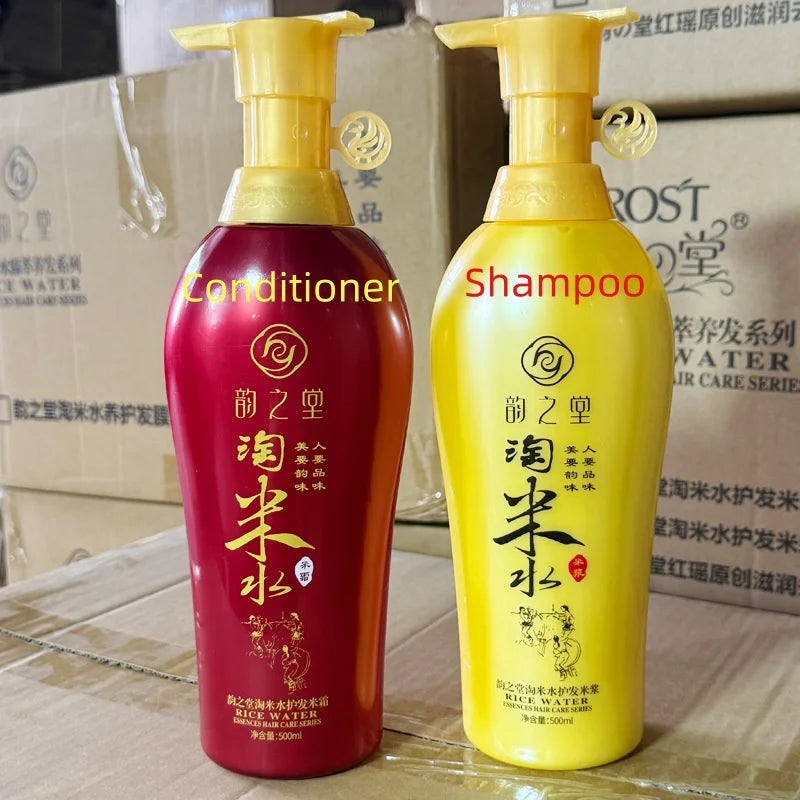 500ml Rice Water Shampoo – Hair Growth & Anti-Dandruff