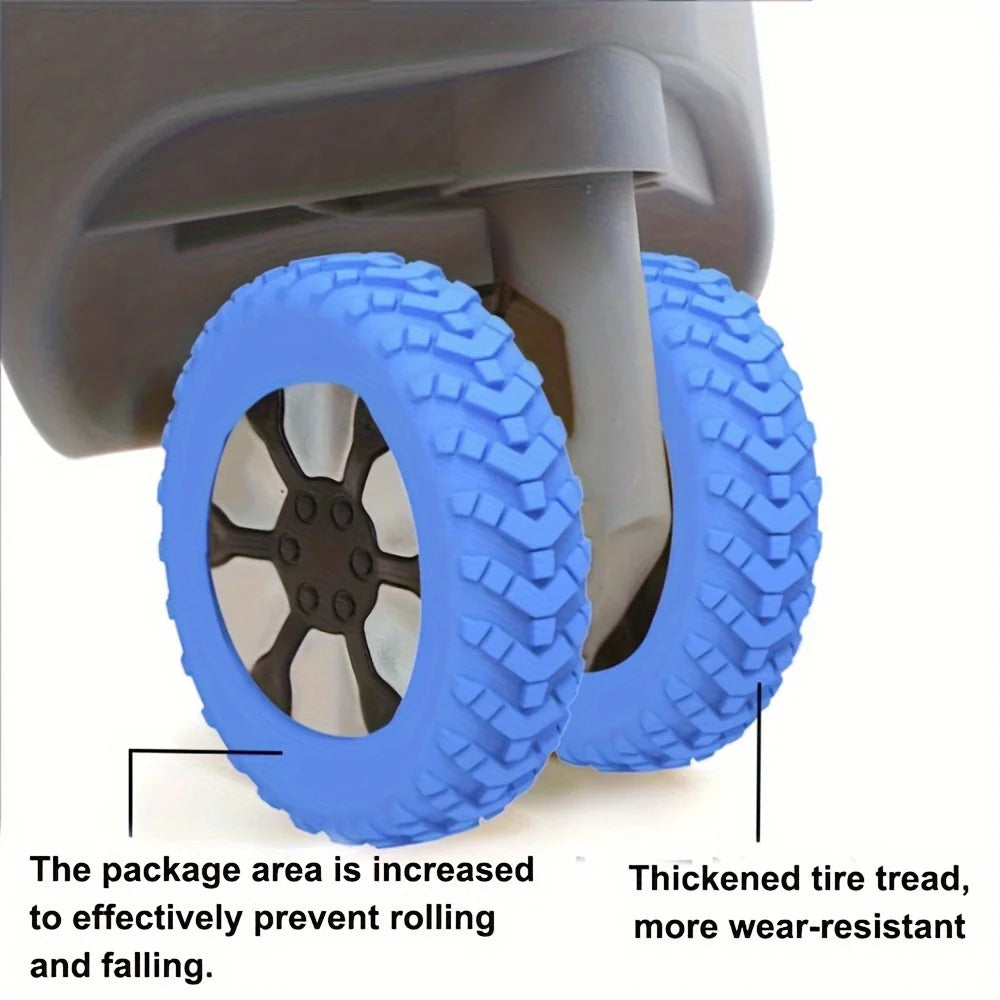 Upgraded Thickened Luggage Wheel Protection Repair Trailer Mute
