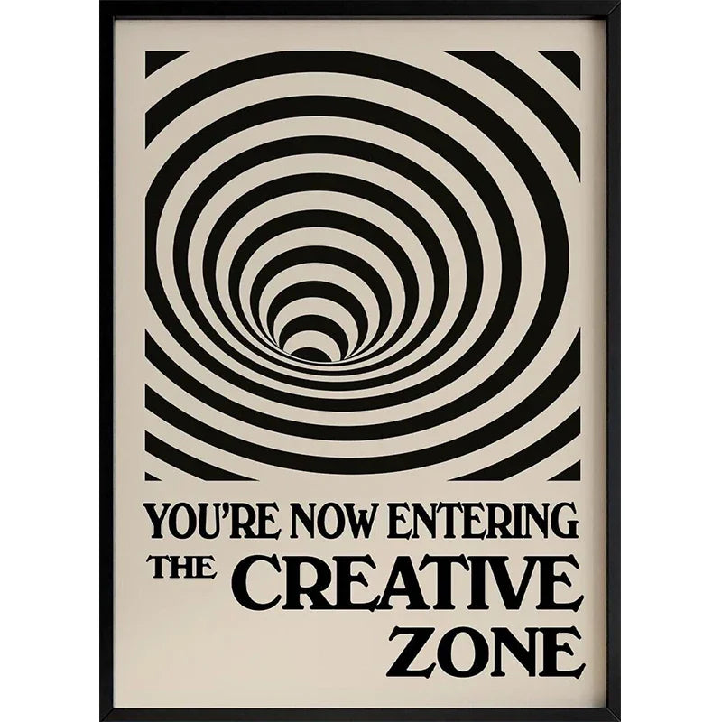 Dopamine Aesthetic Retro Abstract Canvas Wall Art Poster