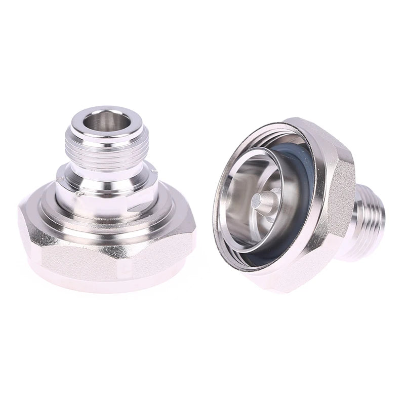 New 1Pc L29 1/2 7/8 7/16 DIN Male To N Female Plug Cable Socket Jack Straight Copper Coaxial RF Connector Adapters For Test Din Peaceful Pleasures Health and Wellness