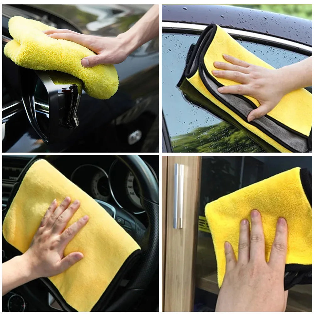 Microfiber Car Wash Towel Nano Ultra Fiber Cloth Towel Car Care Clean Cloth for Car Home Living Clean Wash Cleaning Peaceful Pleasures Health and Wellness