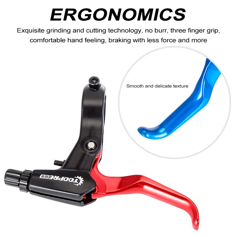 Aluminum Alloy Bicycle Brake Levers Lightweight And Convenient For Mountain Bike Road Bike Folding Bicycle Peaceful Pleasures Health and Wellness