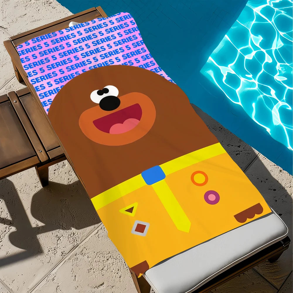 Hey Duggee Quick-Dry Beach Towel | Soft Anime Microfiber Towel Anime Beach Towel Peaceful Pleasures Health and Wellness z5 STJ90x180CM
