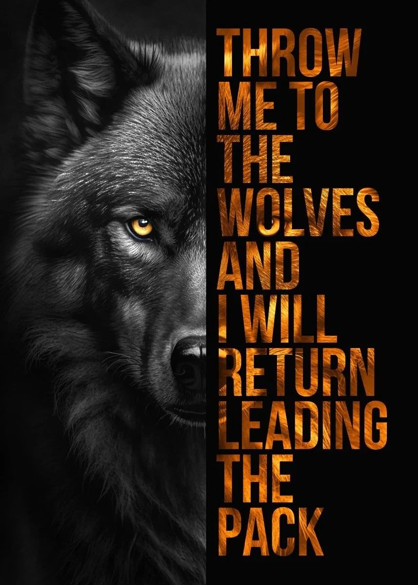 Animal Motivation Quotations Poster Lion Tiger Wolf Leopard Canvas Painting Modern Art Prints Wall Picture for Living Room Decor Peaceful Pleasures Health and Wellness TG051-5 40x50cm