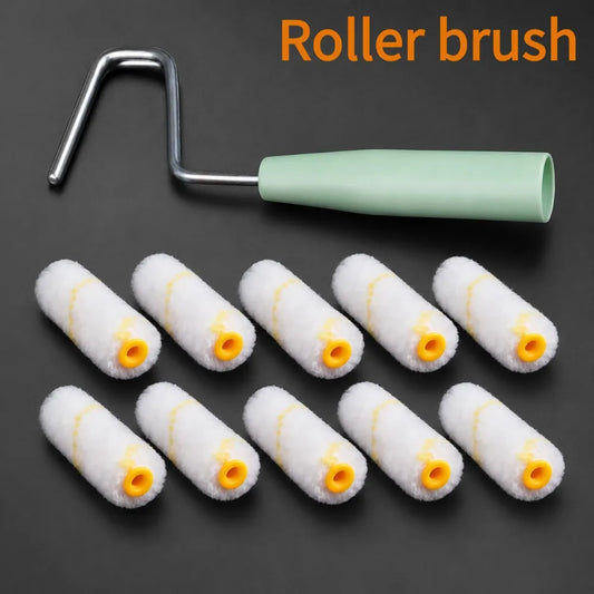 11-Piece Mini Paint Roller Set for Trim, Cabinets & Touch-Ups Mini Paint Roller Kit Peaceful Pleasures Health and Wellness