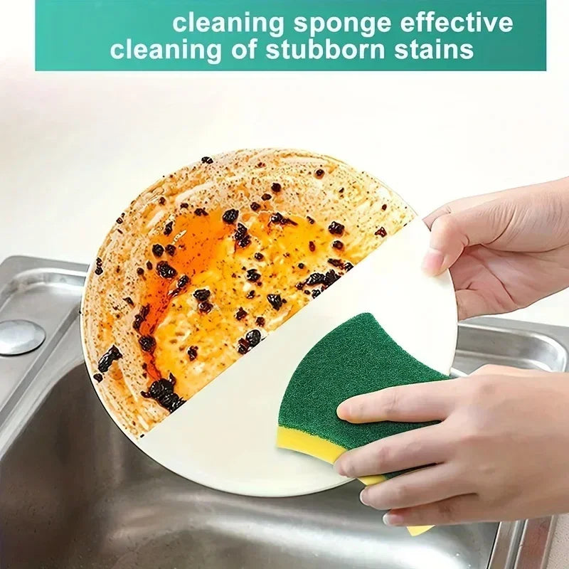 Double-Sided Magic Dish Sponge Scrubber Set | Kitchen Cleaning