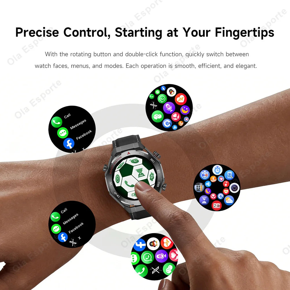 Military Men Smart Watch Health Monitor Wireless Call Smartwatch Fitness IP68 Waterproof Sports Watches for Men Android ‎HT30 Peaceful Pleasures Health and Wellness