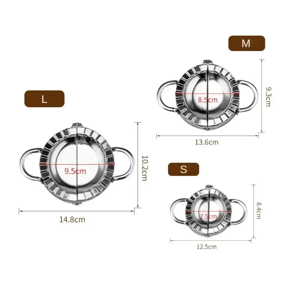 Stainless Steel Dumpling Maker Dumpling Skin Mold Ravioli Maker Press Pie Making Press Wrapper Pastry Maker Kitchen Accessories Peaceful Pleasures Health and Wellness