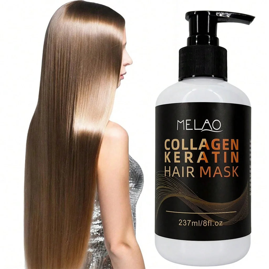 MELAO Collagen & Keratin Hair Mask – Repair & Shine 237ml