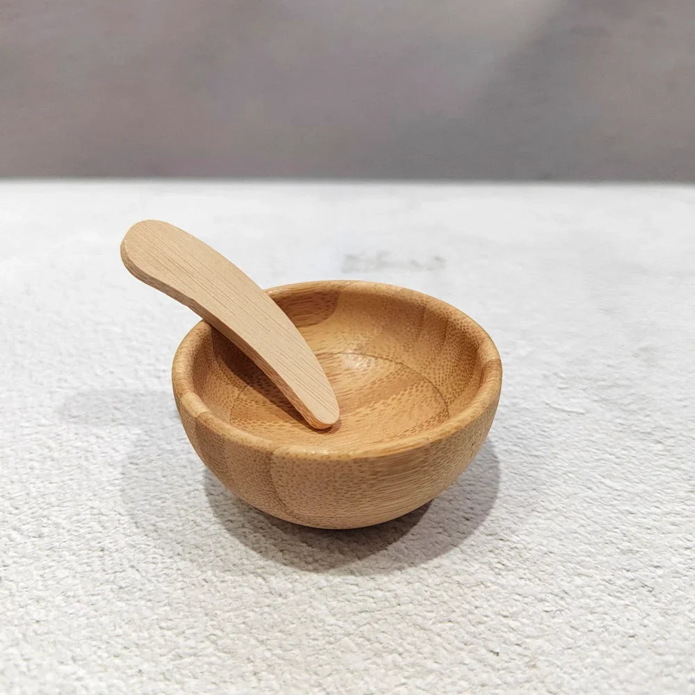 Bamboo Face Mask Kit – 3-Piece Mixing Bowl, Spoon & Spatula