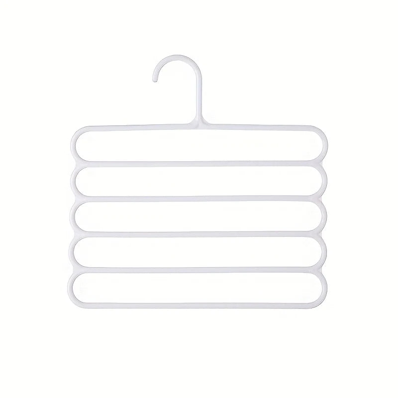 5-Layer Pants Organizer | Space Saving Closet Hanger for Clothes