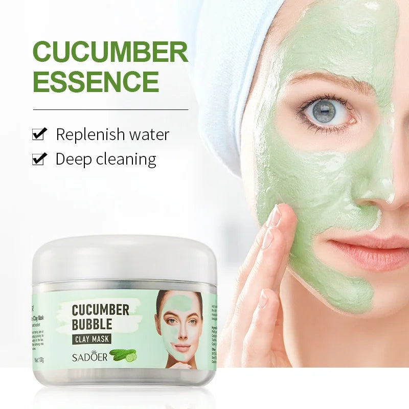 SADOER Cucumber Bubble Mask – Moisturizing All Skin Types