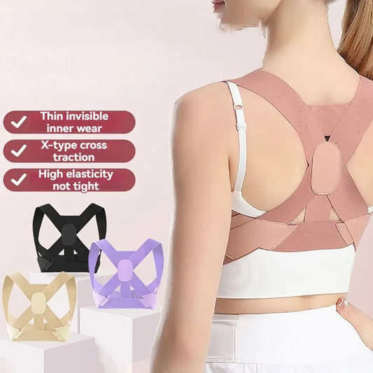 Adult Hunchback Corrector Invisible Back Straightening Stretching Straight Back Open Shoulder Lumbar Correction Belt Men Women Peaceful Pleasures Health and Wellness