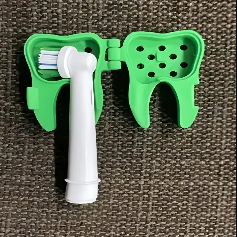 Tooth-Shaped Electric Toothbrush Head Cover | Travel Cap