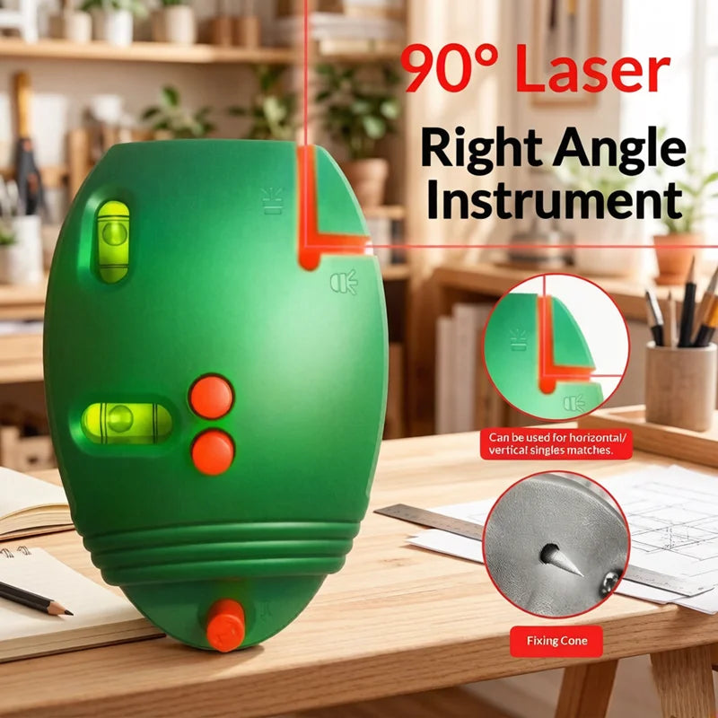 90° Infrared Laser Line Level – Precision Wall Measuring Tool