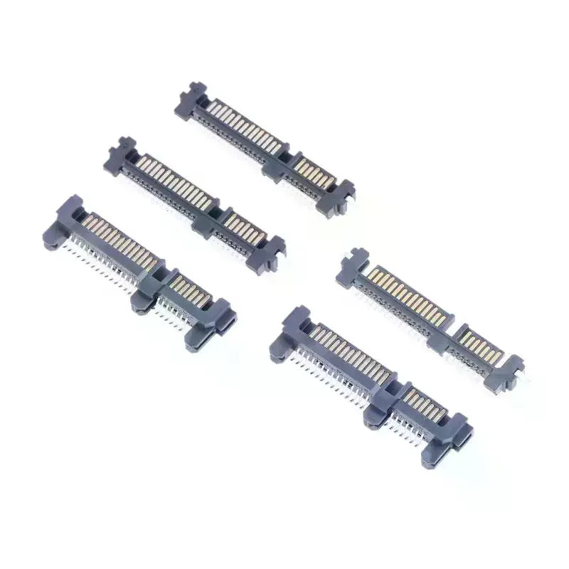 5-Pack SATA 22-Pin 7+15P Male Connector Socket | SSD Patch Seat