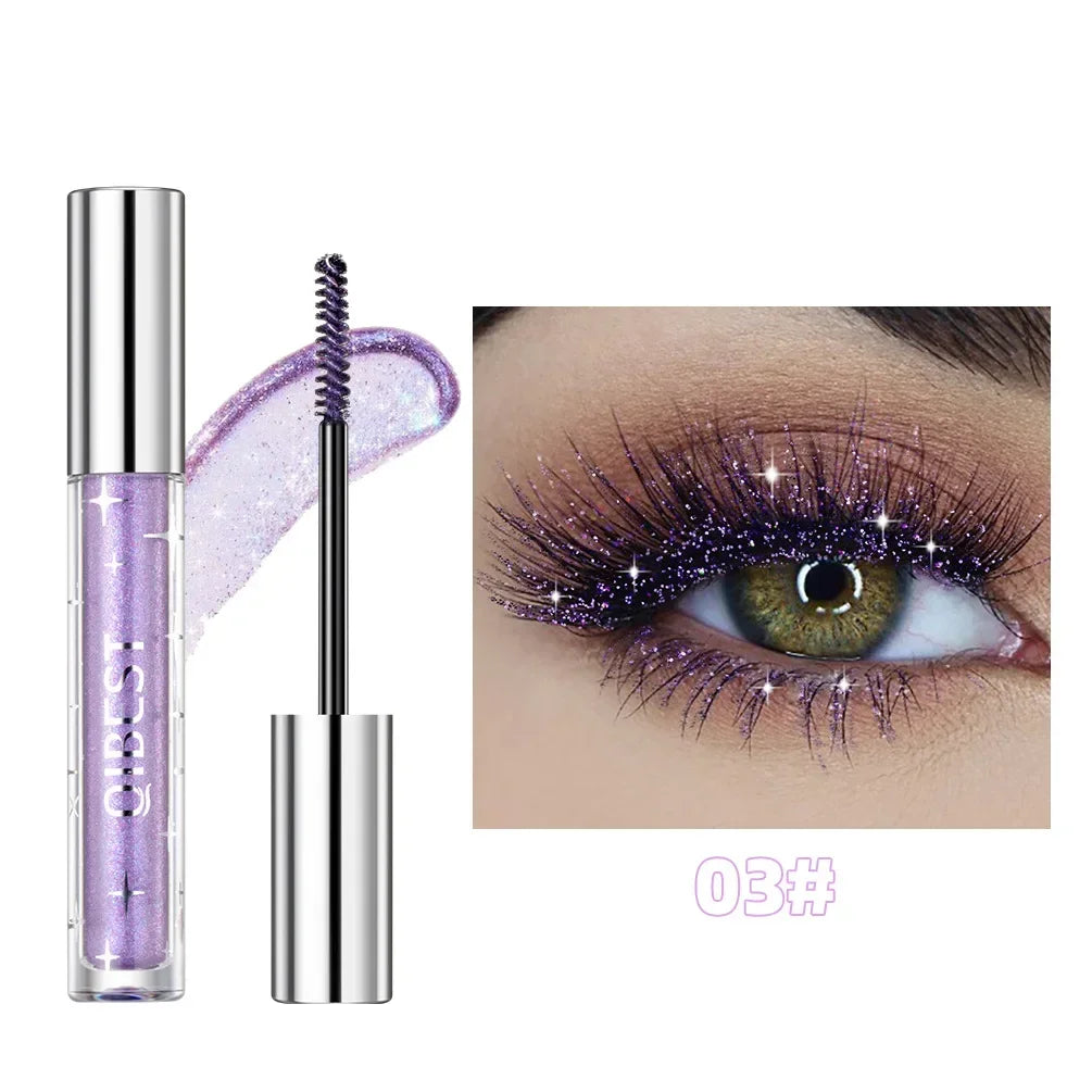 Diamond Glitter Mascara – Waterproof, Volumizing, Long-Lasting