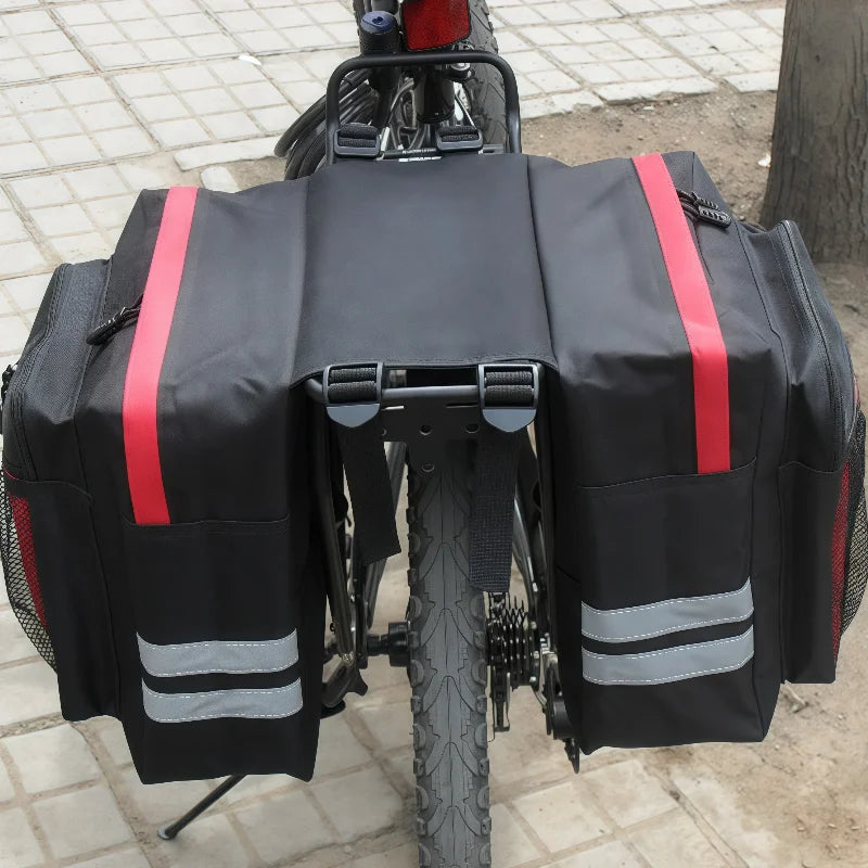 Large Capacity Cycling Saddle Bag for Mountain Bike Long Distance Bicycle Cargo Pouch Riding Pack Outdoor Sports Gear Storage Peaceful Pleasures Health and Wellness