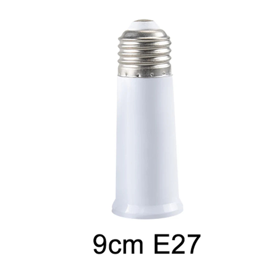 6cm 9cm 15cm 20cm 30cm 60cm Flexible E27 to E27 LED Bulb Extension Lamp Holder Base Socket AC85-265V LED Lamp Holder Converter Peaceful Pleasures Health and Wellness E27 to E27 9cm