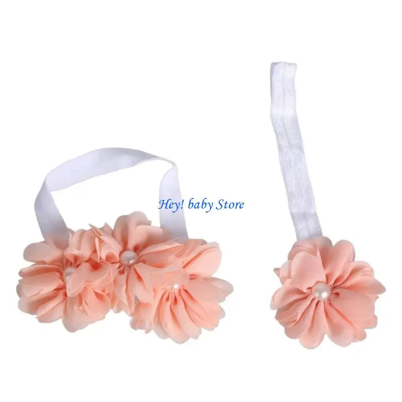 Baby Girl Tutu Pettiskirt & Lace Headband Outfit Set