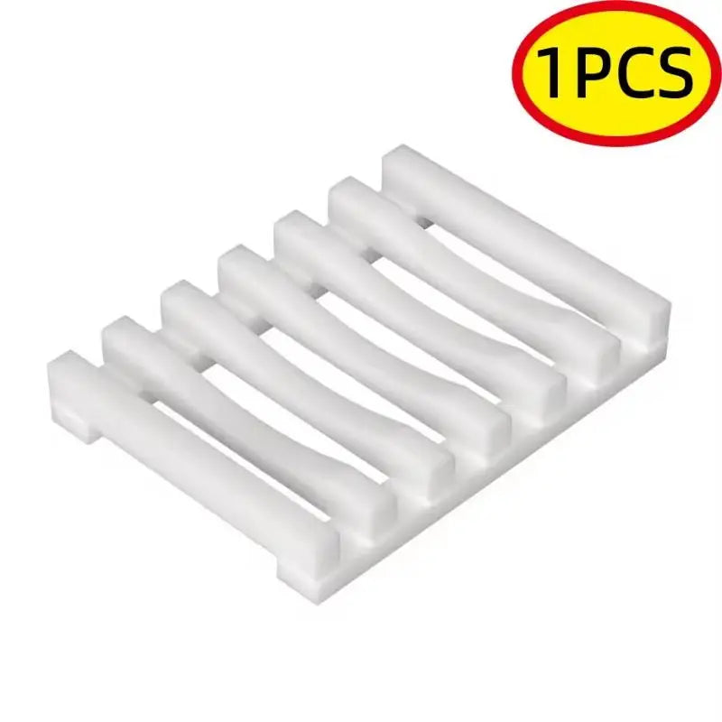 Flexible Silicone Soap Holder – Hollow Drainage Bar Soap Dish