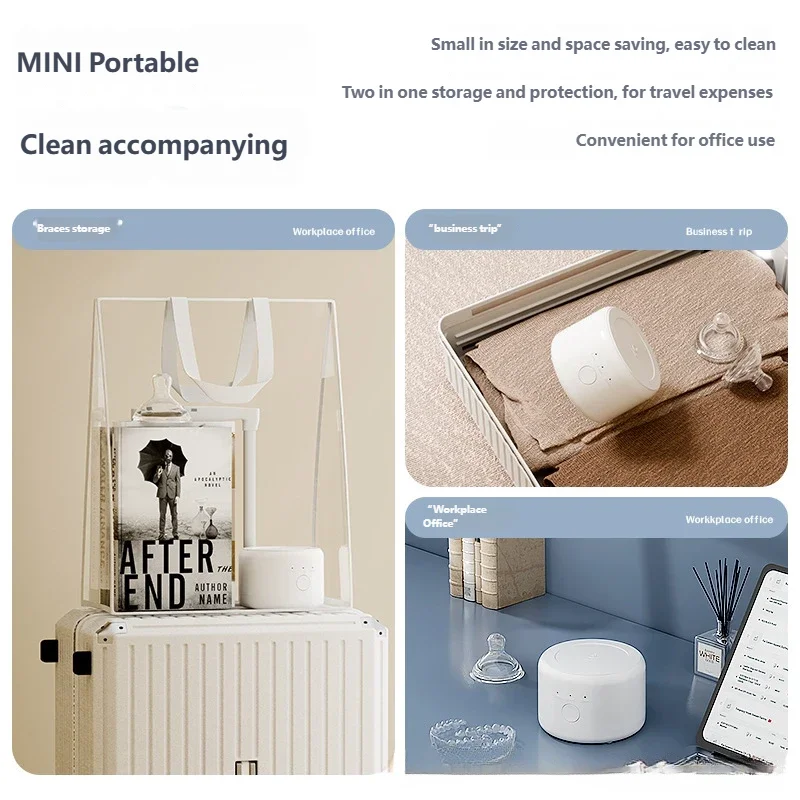 HOMEFISH Mini Ultrasonic Denture Cleaner | Portable Dental Device
