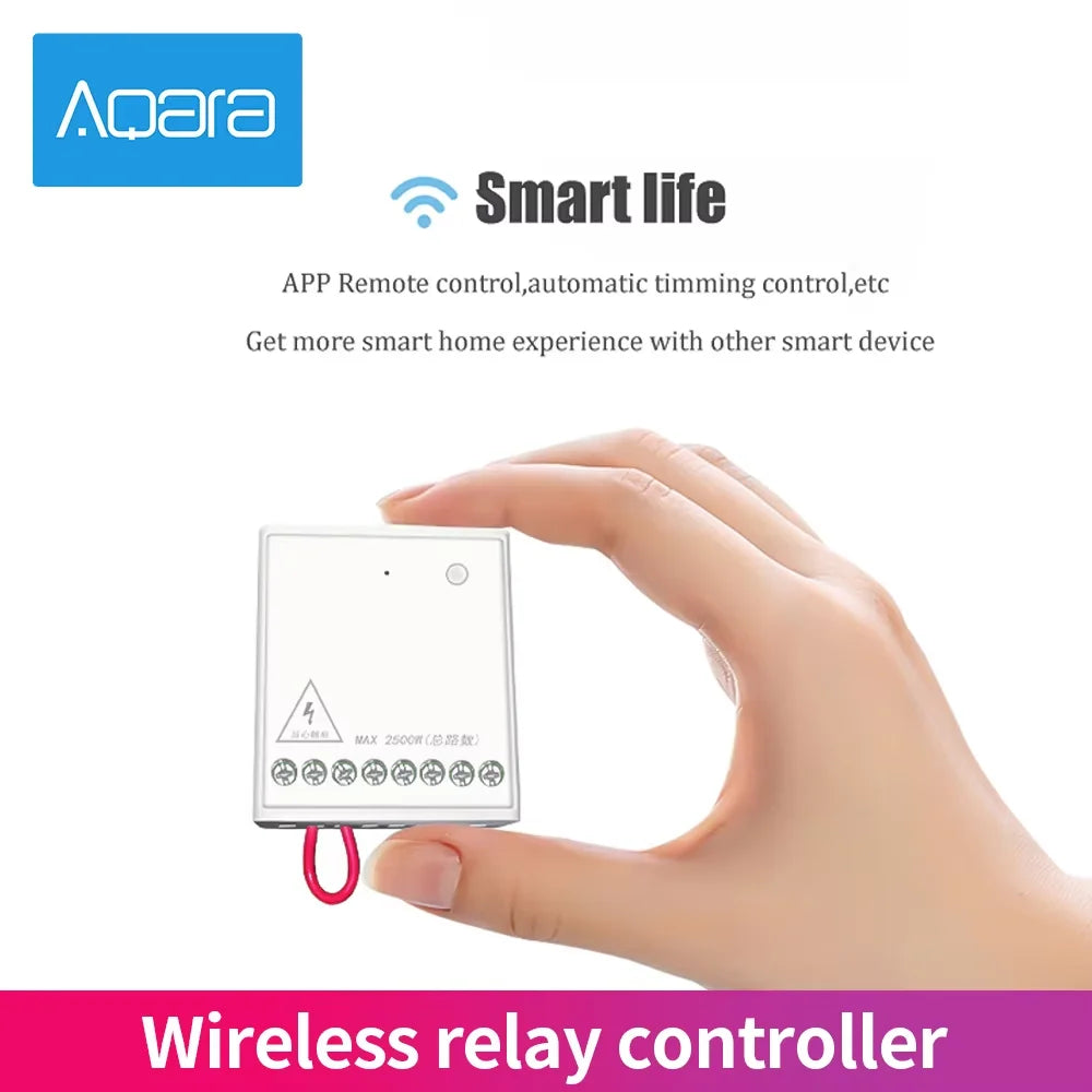 Aqara Two-way Control Module Zigbee Wireless Relay Switch Controller Smart Timer 2 Channels Work With Xiaomi Mi Home Homekit APP Peaceful Pleasures Health and Wellness