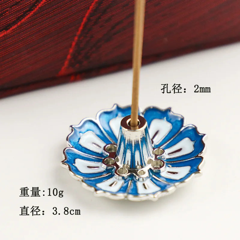 Metal Lotus Buddha Incense Burner & Stick Holder | Zen Censer