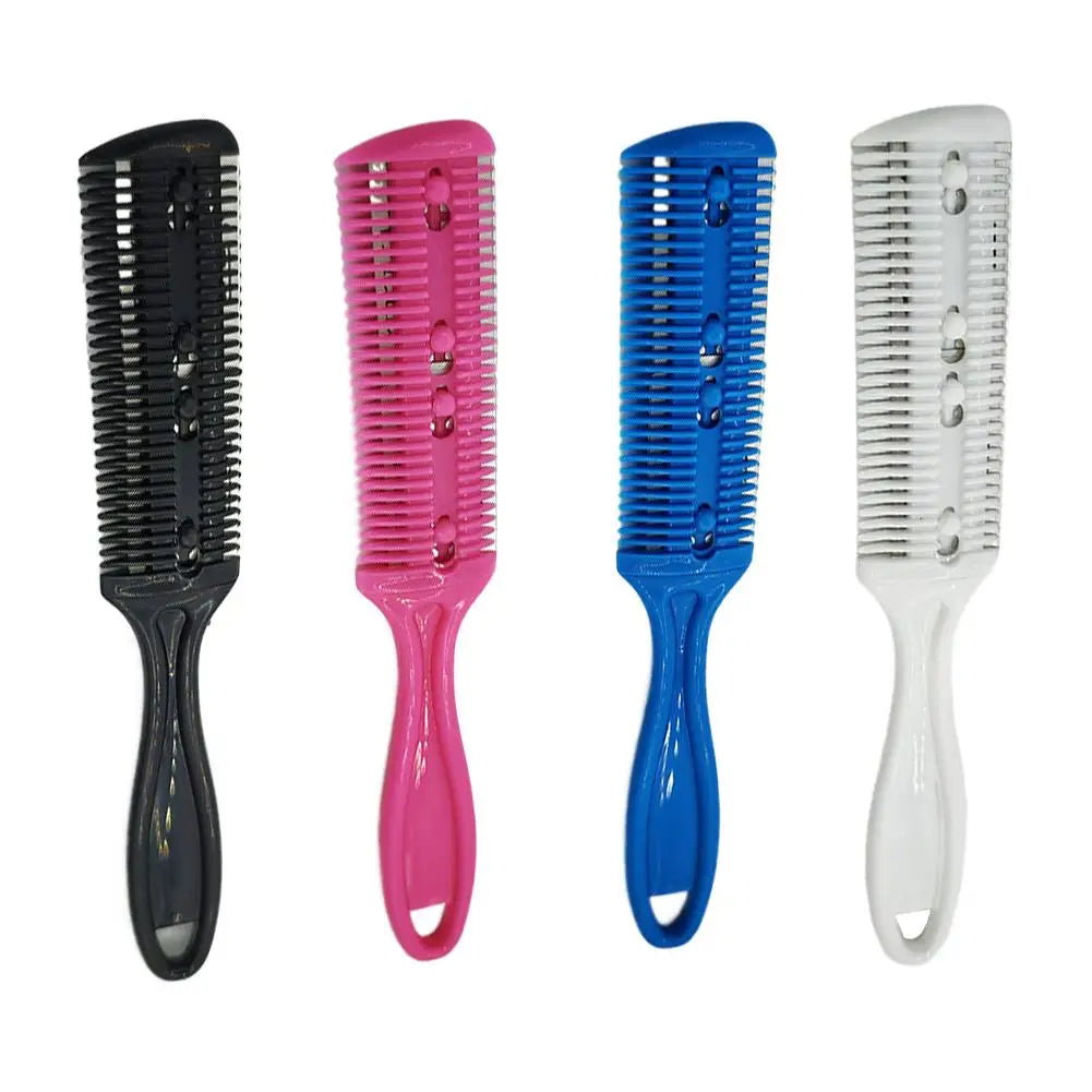 Barber Hair Cutting Comb with Razor Blade – 2-in-1 Trimmer
