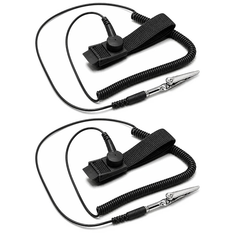 Anti-Static ESD Wrist Strap Grounding Band with Alligator Clip
